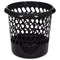 NEW Whitefurze Waste Paper Bin Slotted Oval 30x30x28cm  Black