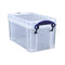 صندوق تخزين بلاستيك سميك شفاف ٢٤٠×١٣٠×١٢٥ ملم  ٢،١ لتر