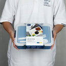 Micron Ware SUPER LOCK Anti-Bacterial 5 Dividers Lunch Box Tupperware with Lid 260x195x65mm