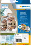 NEW Herma Silphie Kraft Brown Labels - Pack of 20 Sheets