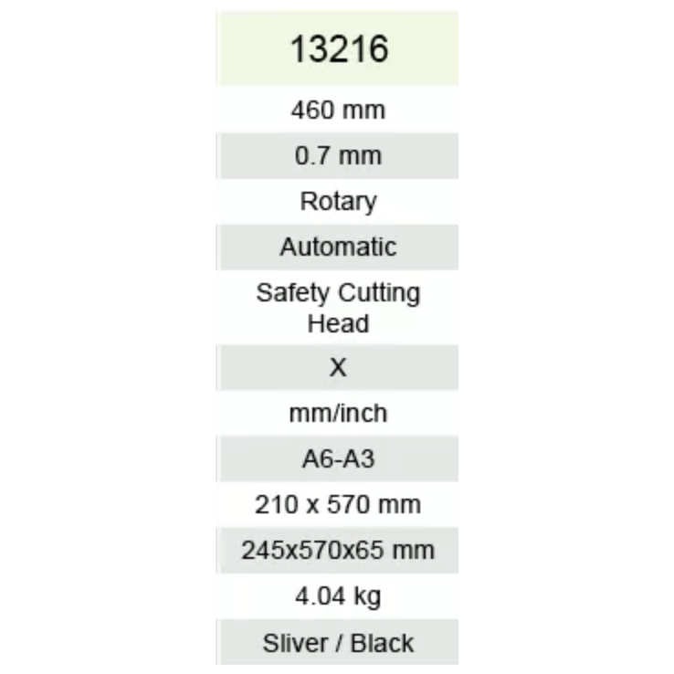 KW-Trio Metal Rotary Paper Trimmer cutting Length 460mm  - A3