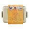 Micron Ware SUPER LOCK 3 Divider Stainless Steel Lunch Box with Removable Tray 198x267x67mm
