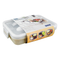 Micron Ware SUPER LOCK 3 Divider Stainless Steel Lunch Box with Removable Tray 198x267x67mm