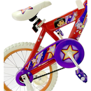 دراجة هوائية بسكليت حجم ١٦ انش هفي دورا مع شنطة ٤ - ٥ سنوات