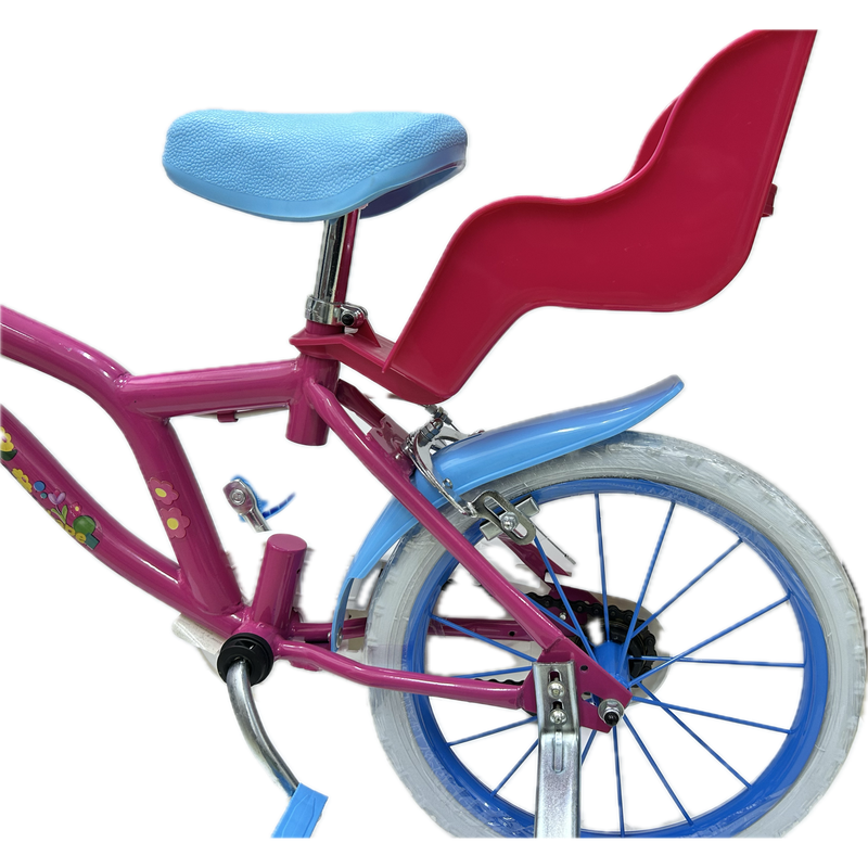 Toimsa Disney Minnie Mouse Club House 14" Bicycle with Backseat