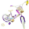 Toimsa Disney Fairies Lavender 16" Bicycle with Zipper Pouch & Water Bottle