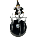 Vintage Mobile Magnetic Pendulum Clown Bicycle 11x20cm