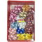 Value Box Large Fabric Decoration Ribbon Bows 100mm with Metallic Tinsels - Pack of 18