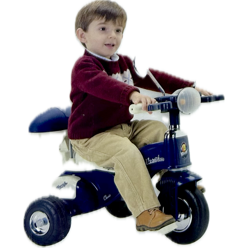 Special Offer Coloma Y Pastor Chrome Police Vespa Tricycle with Handle - 1.5 to 3 Years