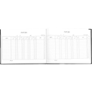 Bassile Sign In/Out Attendance Record Book 32x25 cm 96 Sheets