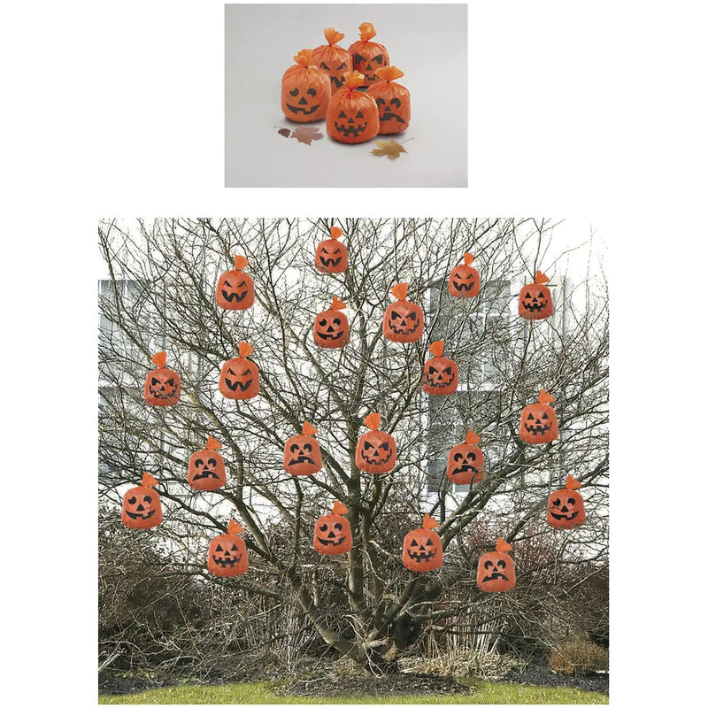 Unique Party Halloween Hanging Decoration Scary Pumpkins - Pack of 20