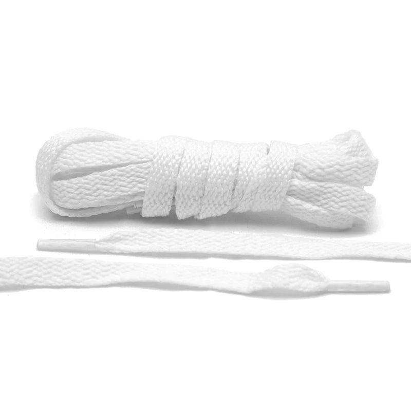 Sterling Super Value White Shoe Laces 7mm Flat  110cm - Pack of 6 Pairs