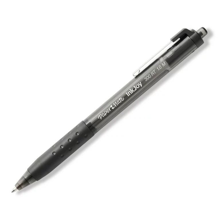 قلم حبر جاف كباس مع مسكة مطاط قياس متوسط ١،٠ ملم بيبرميت انك جوي ملون 