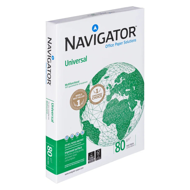 Navigator Universal Copy Paper 80g Silky Touch Ultra-Bright A3 - Ream of 500 Sheets