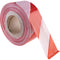Warning Red & White Non- Adhesive Blocking Tape Polythene Roll - 500 M