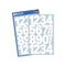 Zweckform 0-9 Numbers 25mm Labels Bold White Numbers Weatherproof - Pack of 48