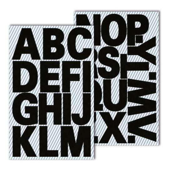 Zweckform A-Z Labels 27mm Bold Black Letters  Weatherproof - Pack of 28