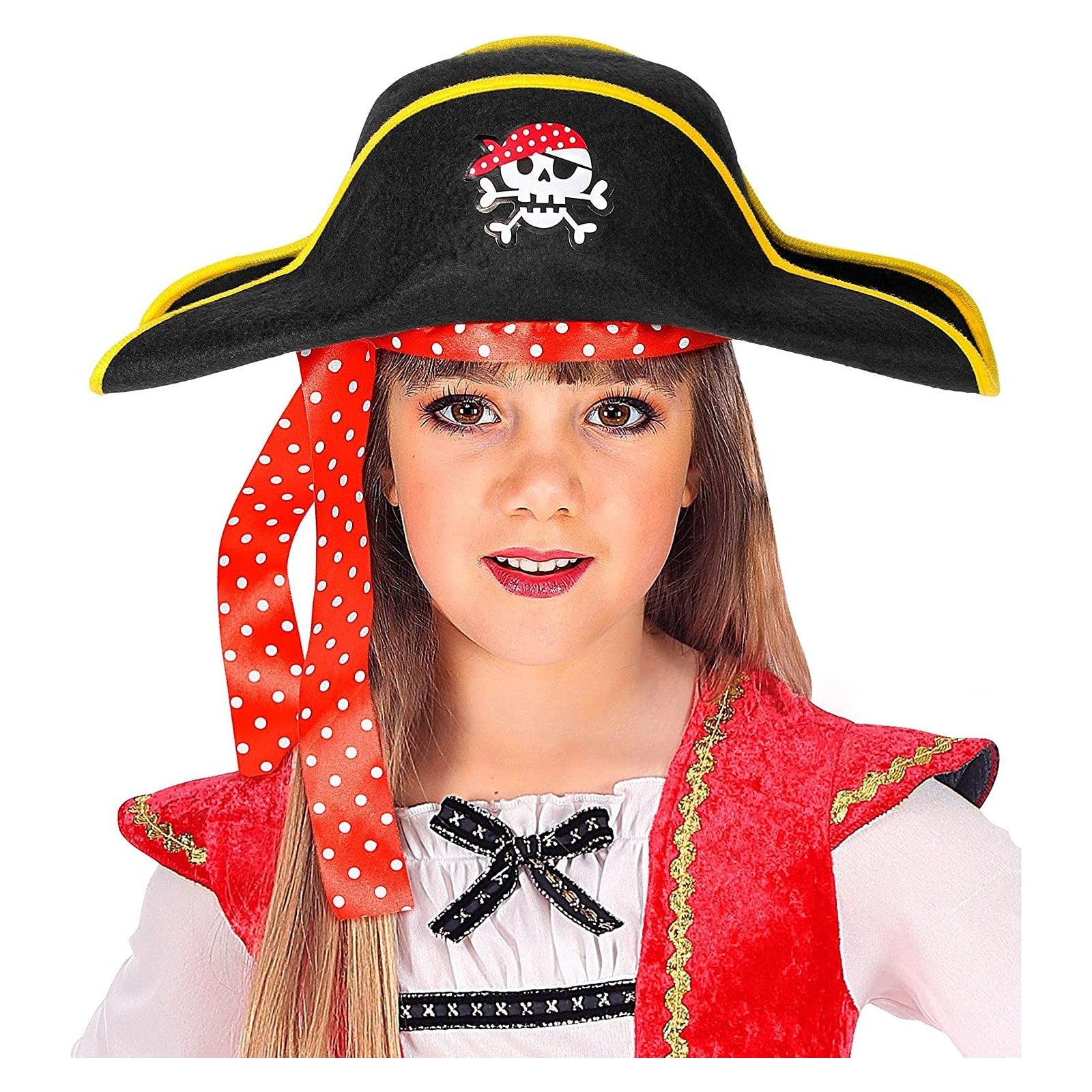 NEW W WIDMANN MILANO Party Fashion Pirate Hat - One Size Fits All NEW W WIDMANN MILANO Party Fashion Pirate Hat - One Size Fits All