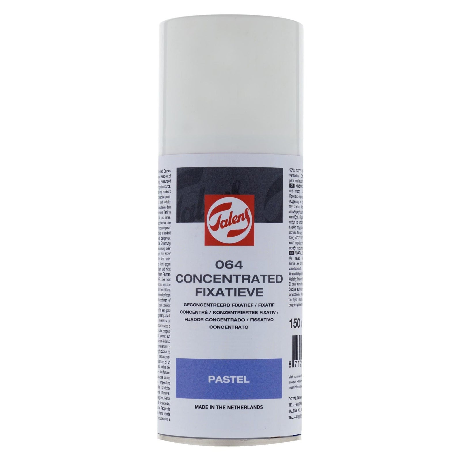 Talens Pastel 064 Concentrated Fixative Aerosol Art Spray - 400ml Talens Pastel 064 Concentrated Fixative Aerosol Art Spray - 400ml