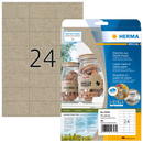 NEW Herma Silphie Kraft Brown Labels - Pack of 20 Sheets
