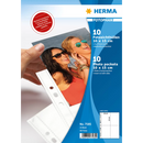 NEW Herma Photo Binder White 10x15cm Pockets 4/Sheet - Pack of 10 Sheets
