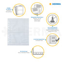 NEW Herma Photo Binder White 10x15cm Pockets 2/Sheet - Pack of 10 Sheets