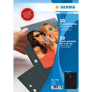 NEW Herma Photo Binder Black 10x15cm Pockets 4/Sheet - Pack of 10 Sheets