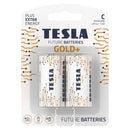 NEW TESLA Future Batteries Gold+ Alkaline C - Pack of 2