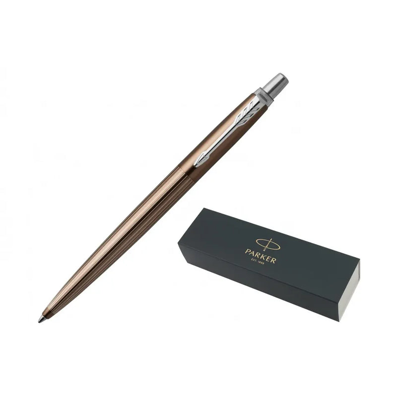 Parker Jotter Premium Carlisle Brown Pinstripe CT Ballpoint Pen
