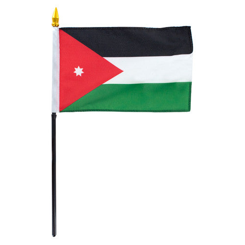 علم المملكة الاردنية الهاشمية مع عصا محمول باليد ٢٧×٢٠×٣٥ سم علم المملكة الاردنية الهاشمية مع عصا محمول باليد ٢٧×٢٠×٣٥ سم
