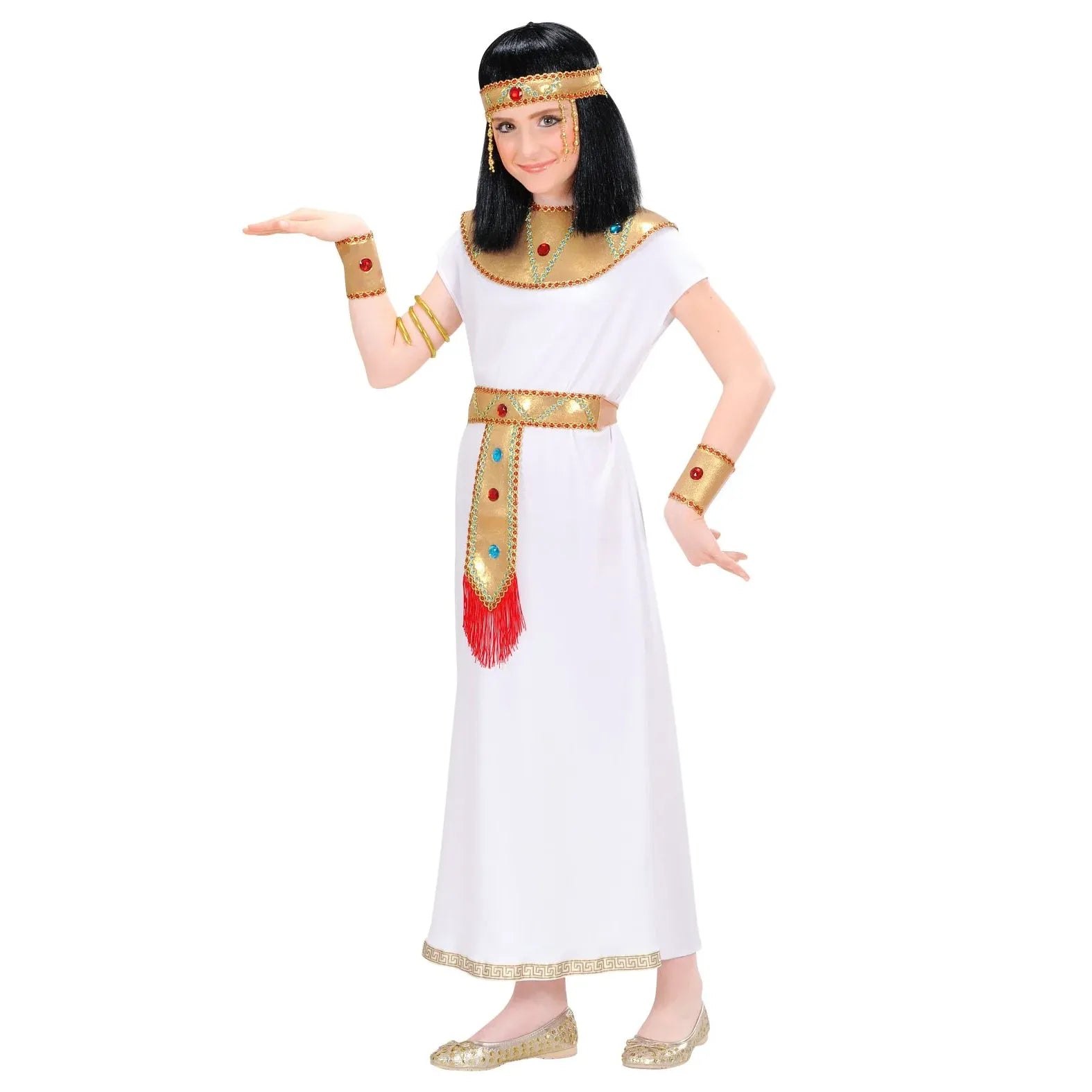 NEW W WIDMANN MILANO Party Fashion Kids Costume Cleopatra 8-10 years NEW W WIDMANN MILANO Party Fashion Kids Costume Cleopatra 8-10 years