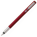 Parker Standard Vector Chrome Trim Fountain Pen - Red