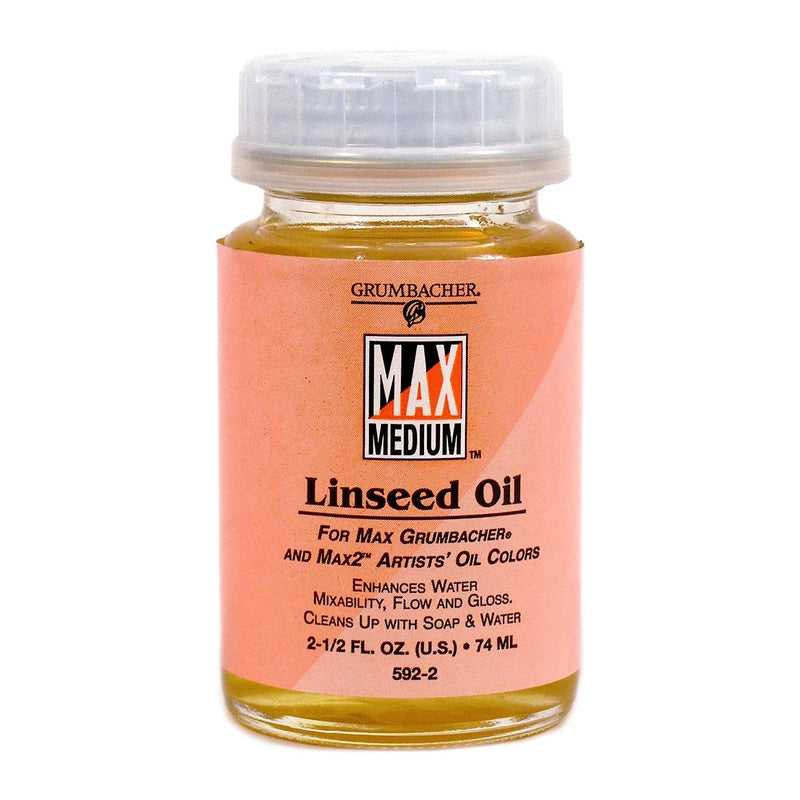 Grumbacher Max Medium Water- Mixable Linseed Oil - 74ml