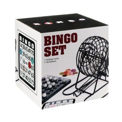 Deluxe Metal Bingo Cage Game Set