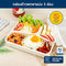 Micron Ware SUPER LOCK Anti-Bacterial 3 Dividers Lunch Box Tupperware with Lid 185x235x53mm