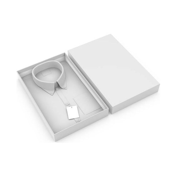 ILC Shirt Box Cardboard Laminated White with Lid ILC Shirt Box Cardboard Laminated White with Lid