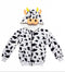 NEW W WIDMANN MILANO Party Fashion Kids Costume Cow Hoodie with Mask