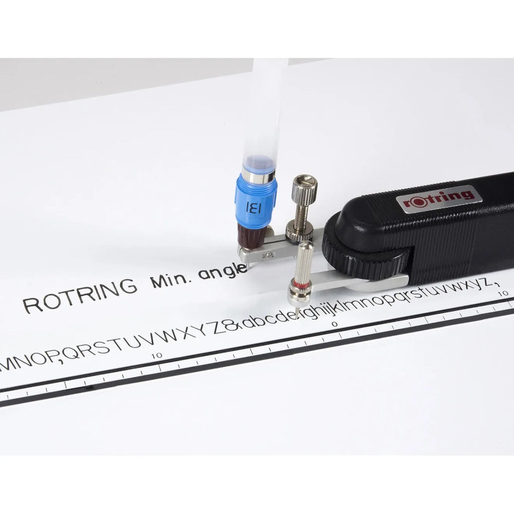 Vintage Rotring Controlled Lettering System Device & Set of 4 Rulers ...