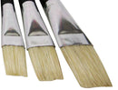 NEW Mont Marte Discovery Hog Bristles Flat Paint Brushes Sizes 1-12