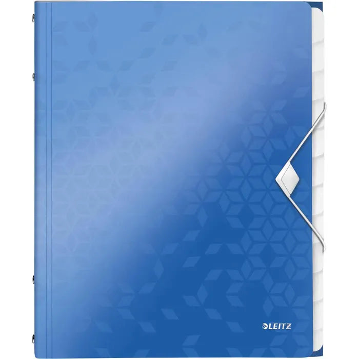 Leitz WOW 12 Tab Divider Book with Elastic Band - A4