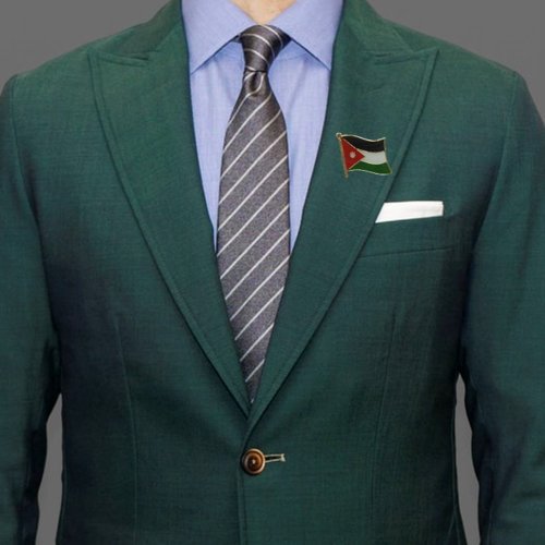 Hashemite Kingdom of Jordan Metal Flag Lapel Pin - Pack of 1 Hashemite Kingdom of Jordan Metal Flag Lapel Pin - Pack of 1