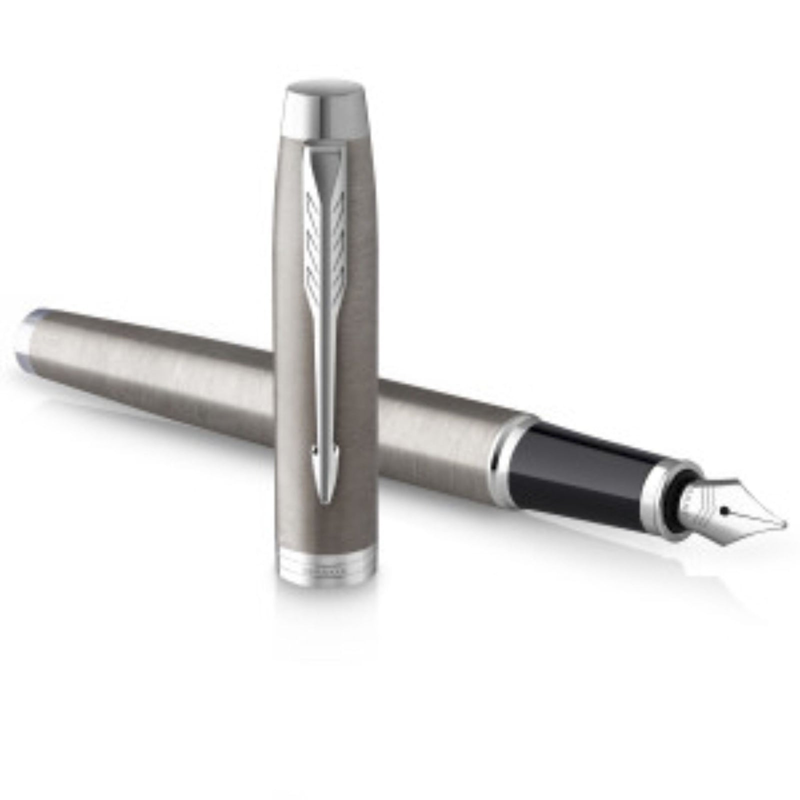 NEW Parker IM DUO Silver Steel CT Fountain Pen + Ballpoint Pen in a Gift Box NEW Parker IM DUO Silver Steel CT Fountain Pen + Ballpoint Pen in a Gift Box