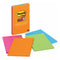3M Post-it® Lined Super Sticky Notes 4"x6" - Pack of 4 Colored
