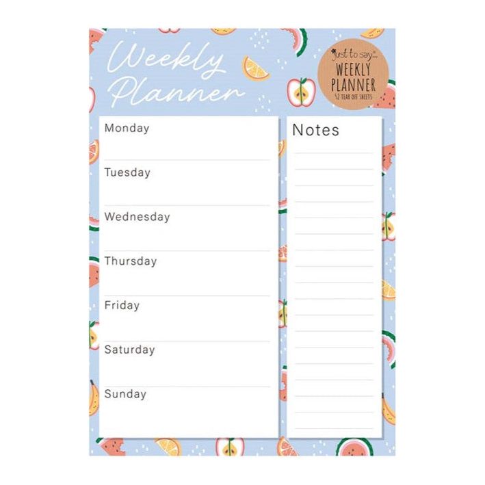 NEW Tallon Weekly Planner 28x20cm Tear-Off Sheets - 52 Sheets NEW Tallon Weekly Planner 28x20cm Tear-Off Sheets - 52 Sheets