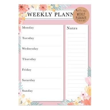 NEW Tallon Weekly Planner 28x20cm Tear-Off Sheets - 52 Sheets NEW Tallon Weekly Planner 28x20cm Tear-Off Sheets - 52 Sheets