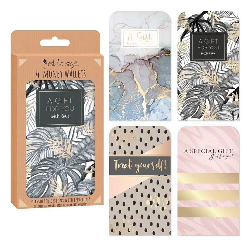 NEW Tallon Money Wallets 16x9cm with Envelope - Box of 4