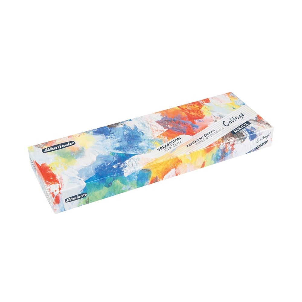 NEW Schmincke College Artists's Acrylic Colours Set 13x35 ml - Limited Quantity NEW Schmincke College Artists's Acrylic Colours Set 13x35 ml - Limited Quantity