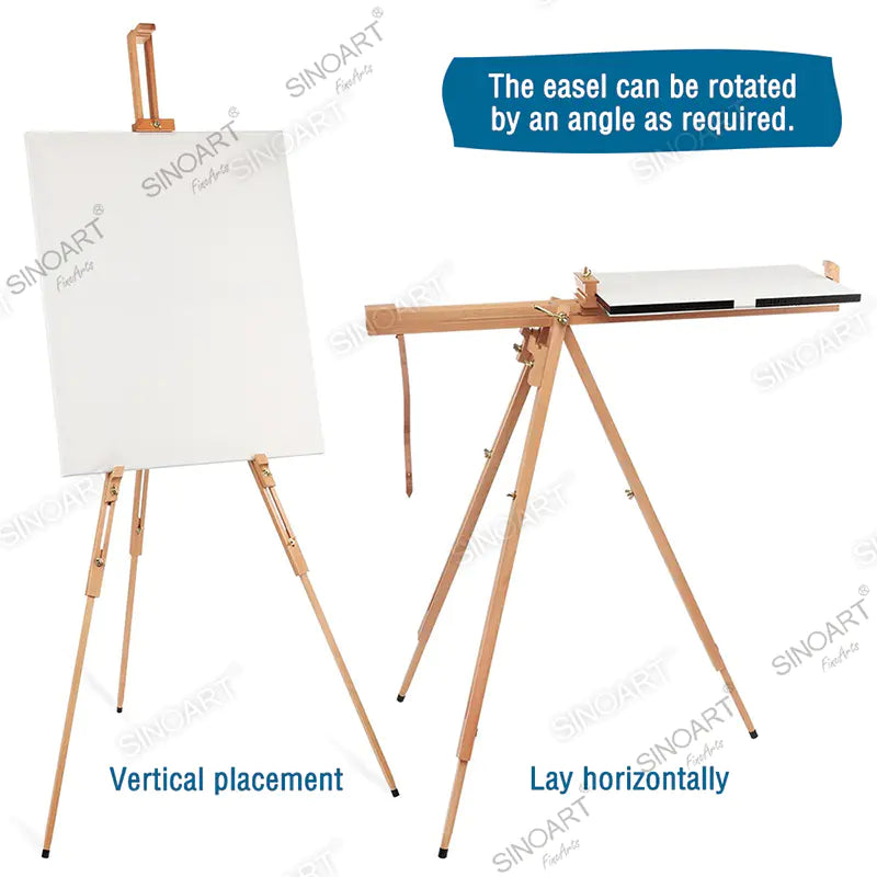 Sinoart Artist Sketch Folding Portable Wood Tripod Easel 92x84x185cm