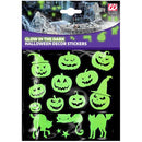 NEW W WIDMANN MILANO Party Fashion Glow in the Dark Halloween Stickers - 2 Sheets