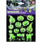 NEW W WIDMANN MILANO Party Fashion Glow in the Dark Halloween Stickers - 2 Sheets